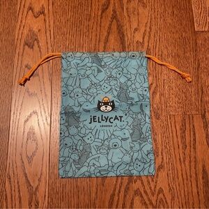Jellycat London Blue Drawstring Dust Bag Pouch Small 10.5 x 7.5 Inch